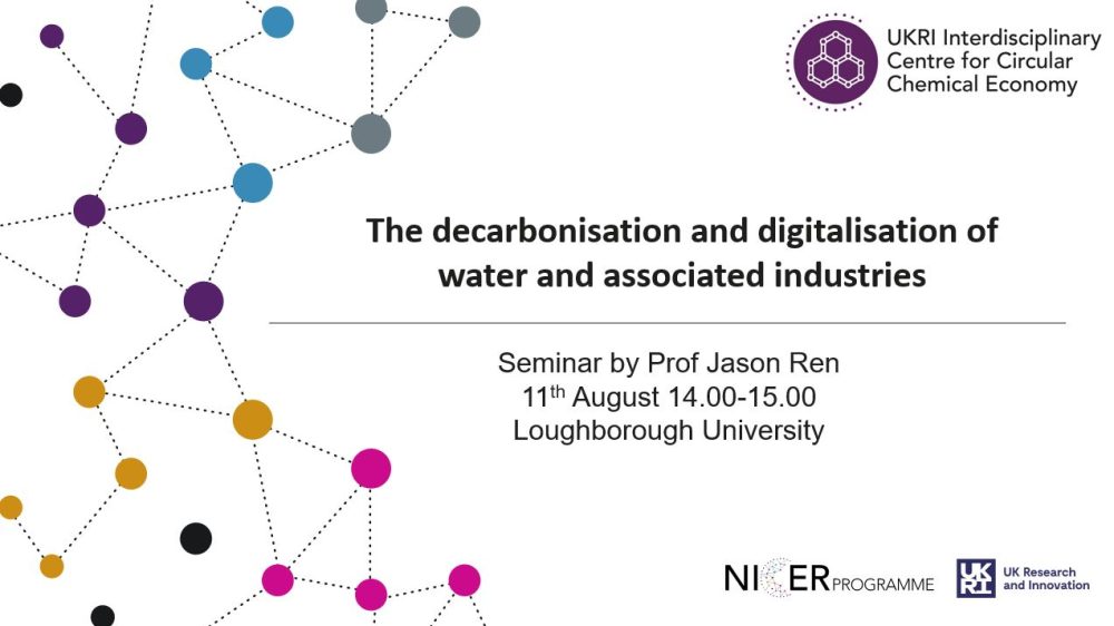 The decarbonisation and digitalisation of water and associated industries